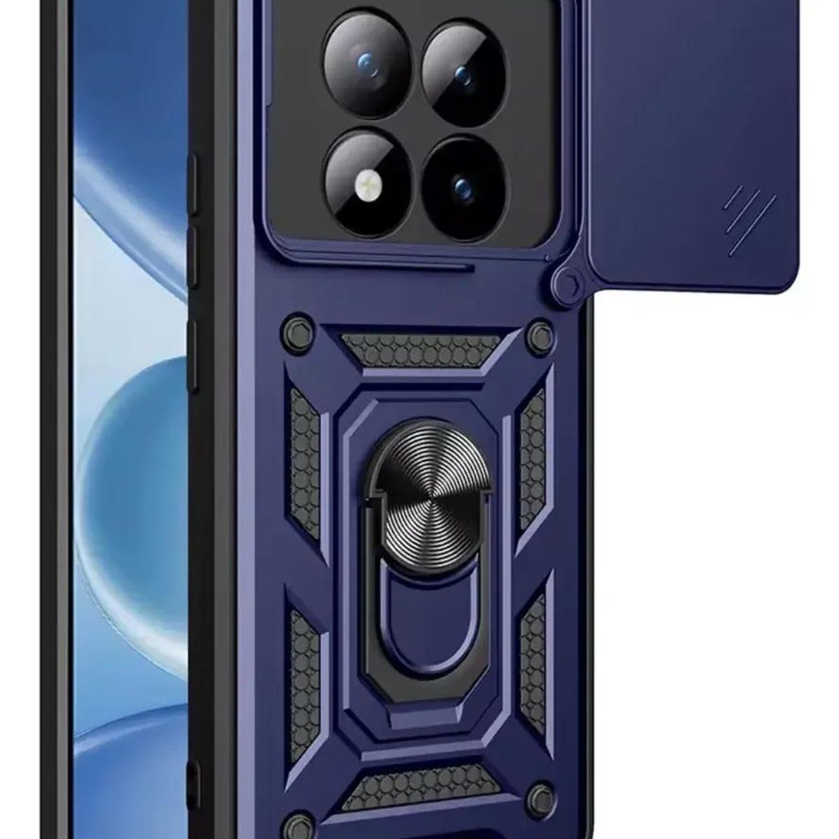 GENERICO - Carcasa Armor con Anillo para Xiaomi Note 15 Pro 5G