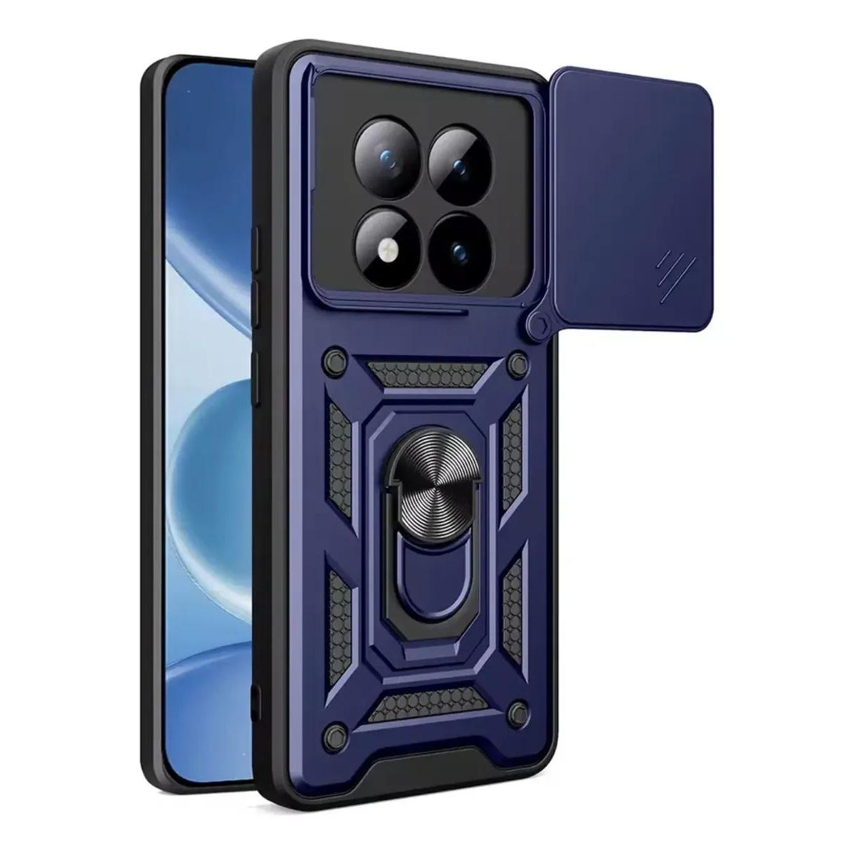GENERICO - Carcasa Armor con Anillo para Xiaomi Note 15 Pro 5G