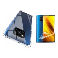 GENERICO - Carcasa Transparente para Poco X3 y X3 Pro con Lámina Hid