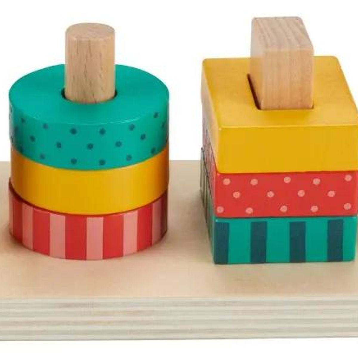 GENERICO - Juguete Clasificador de Formas de Madera para Bebés