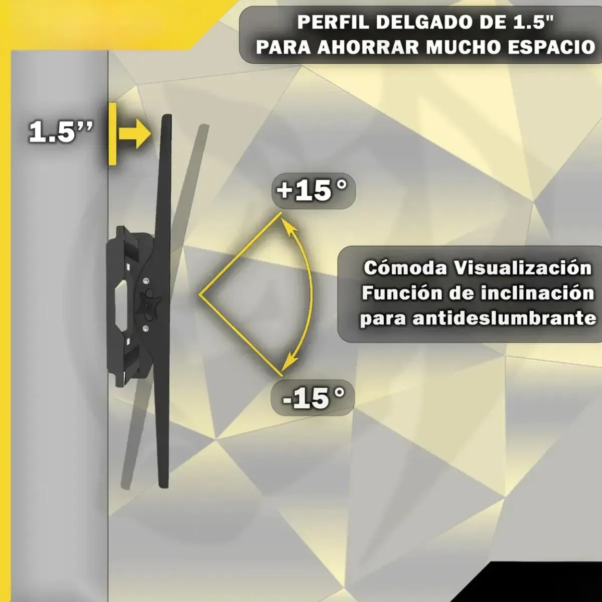 GENERICO - Soporte para TV de 23 a 65 pulgadas con inclinación