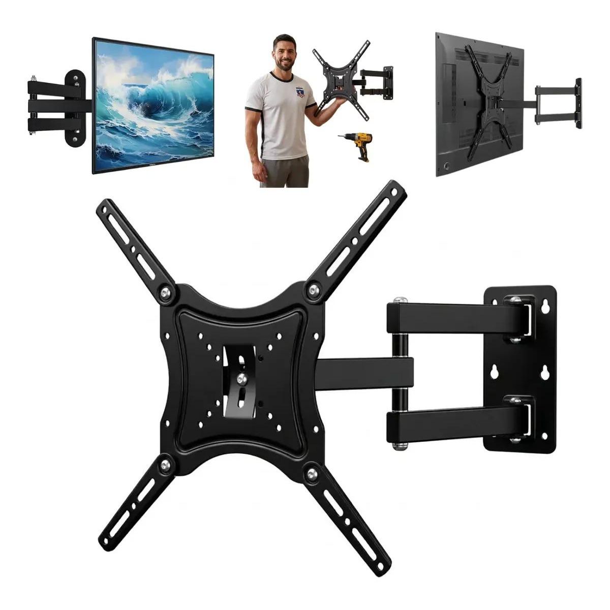GENERICO - Soporte de Pared para TV 14 a 55 Pulgadas con Brazo Doble
