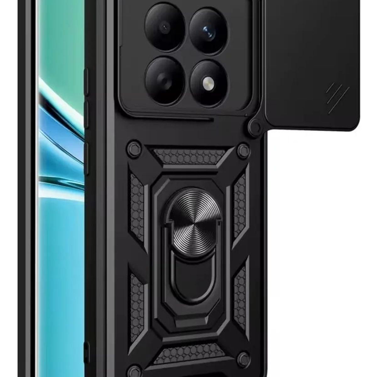 GENERICO - Carcasa con anillo para Redmi Note 15 Pro Plus