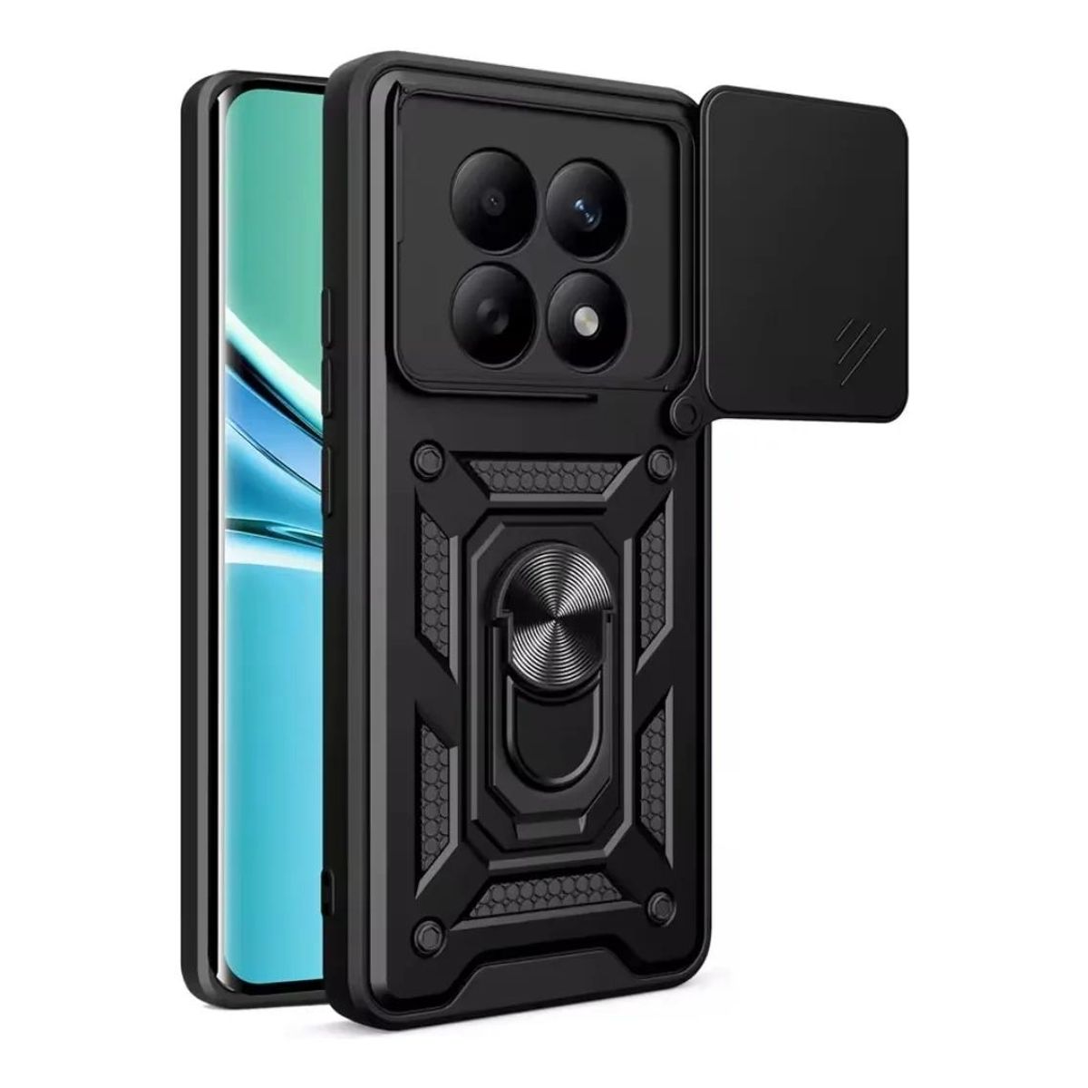 GENERICO - Carcasa con anillo para Redmi Note 15 Pro Plus