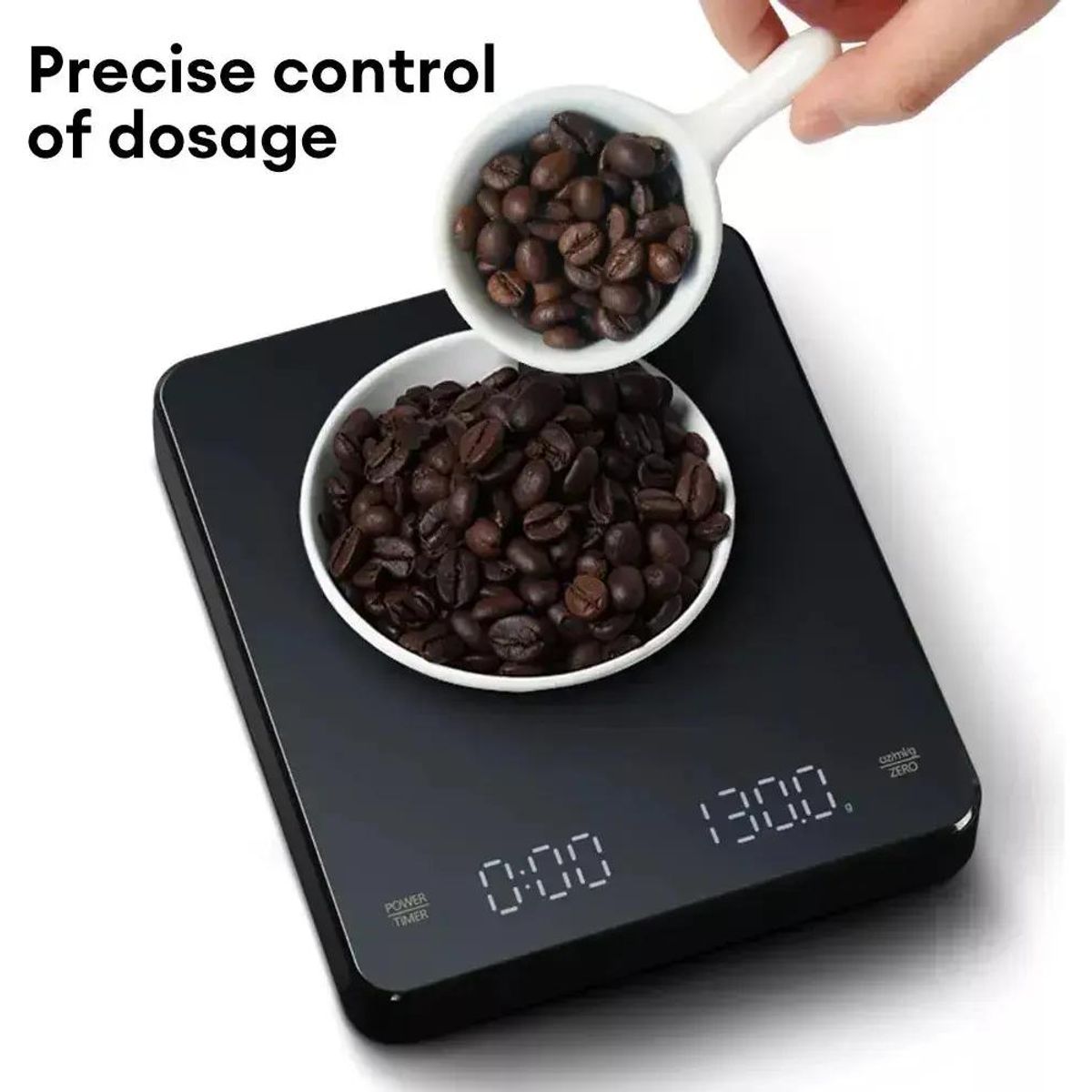 GENERICO - Báscula digital para café hasta 3000 g con temporizador
