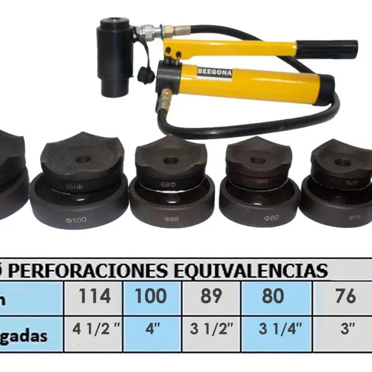 GENERICO - Perforador para Tableros Eléctricos 15 Ton