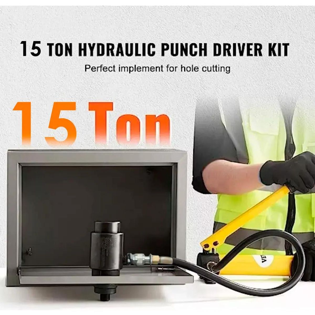 GENERICO - Perforador para Tableros Eléctricos 15 Ton