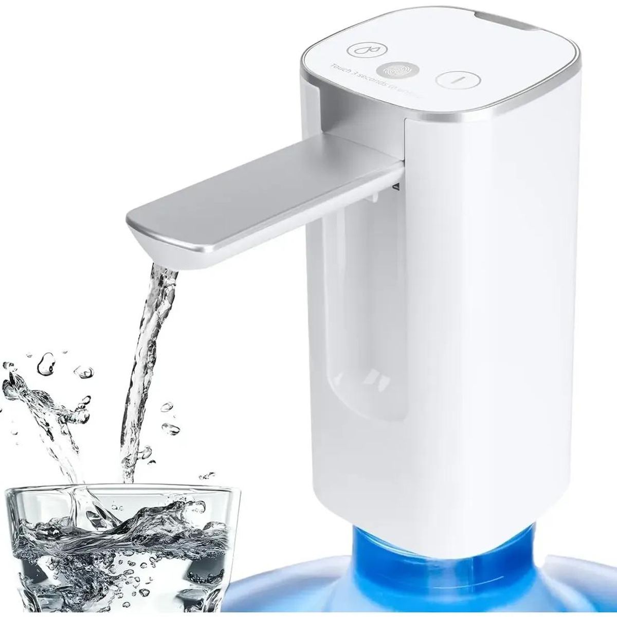 GENERICO - Dispensador de Agua USB-C con Pantalla Táctil y 3 Volúmin