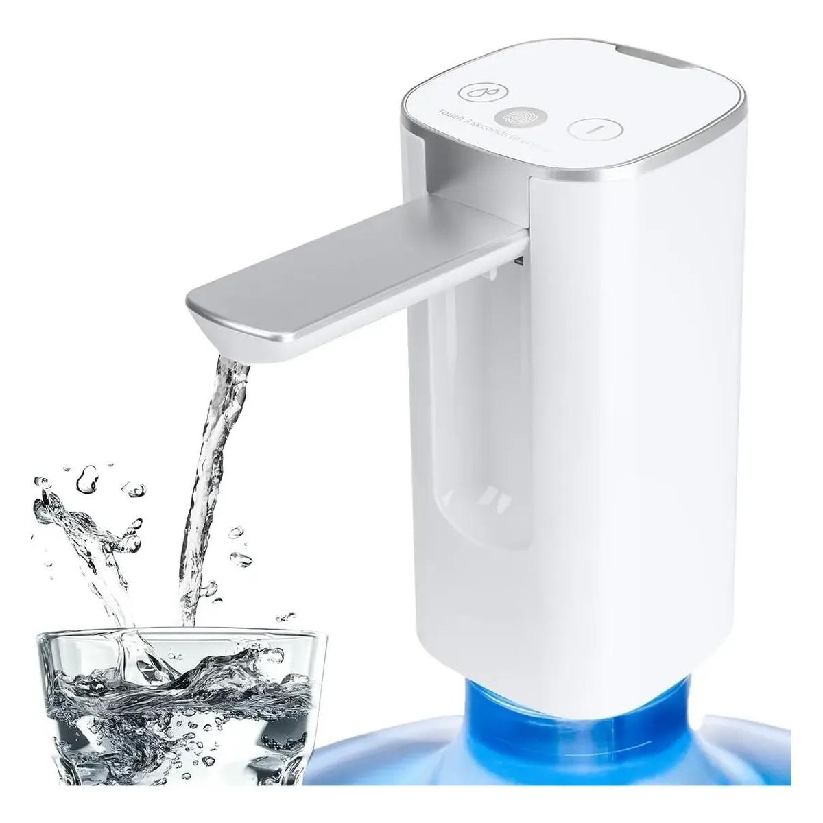 GENERICO - Dispensador de Agua USB-C con Pantalla Táctil y 3 Volúmin