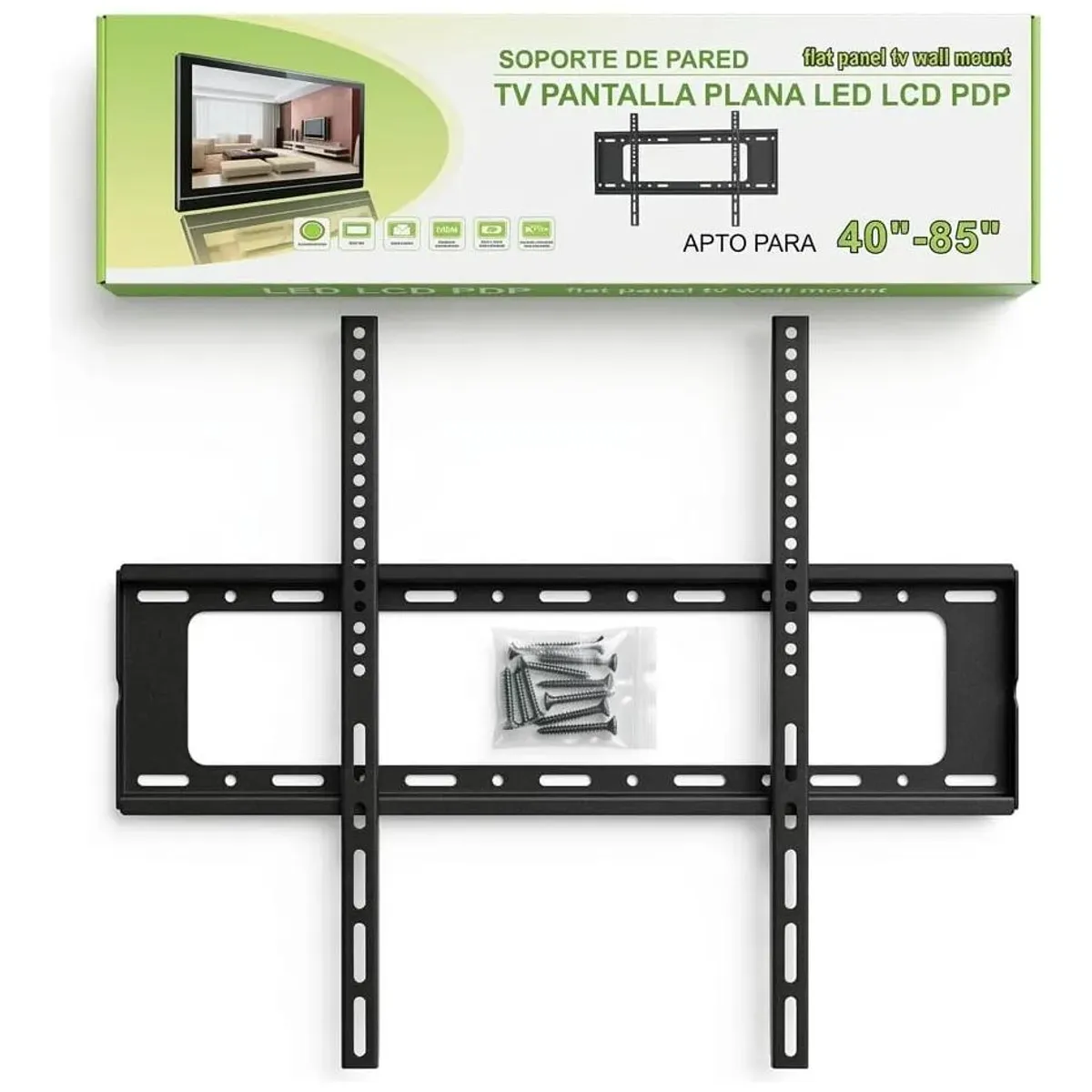 GENERICO - Soporte Fijo de Pared para TV 40-85 pulgadas VESA
