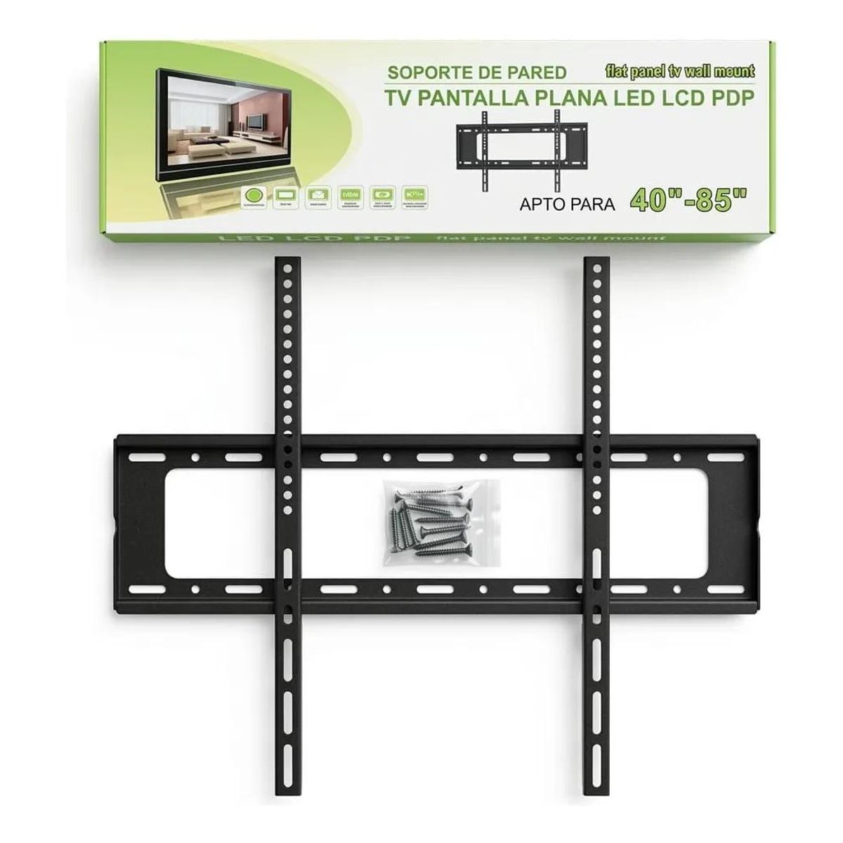 GENERICO - Soporte Fijo de Pared para TV 40-85 pulgadas VESA