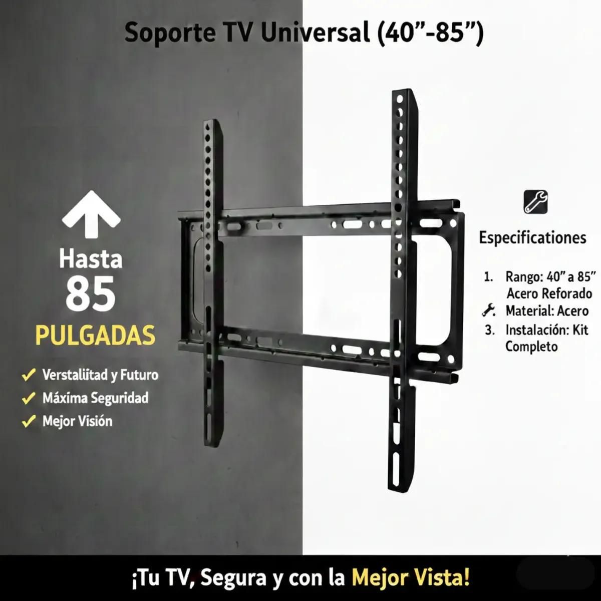 GENERICO - Soporte de Pared para TV 40 a 85 Pulgadas Reforzado