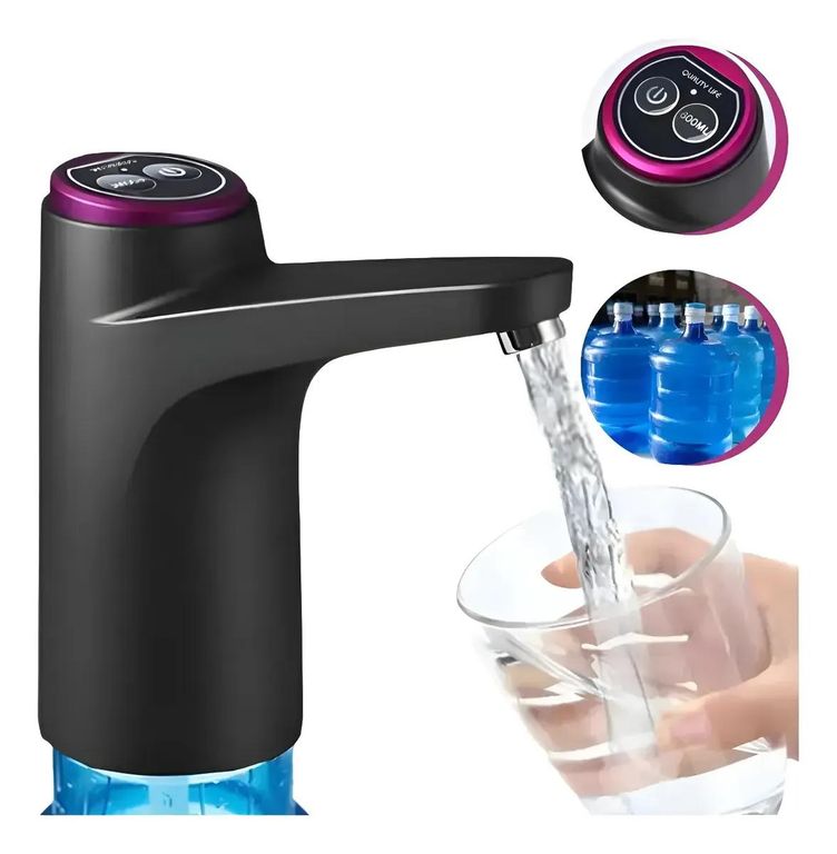 GENERICO Dispensador eléctrico de agua recargable USB para bidón