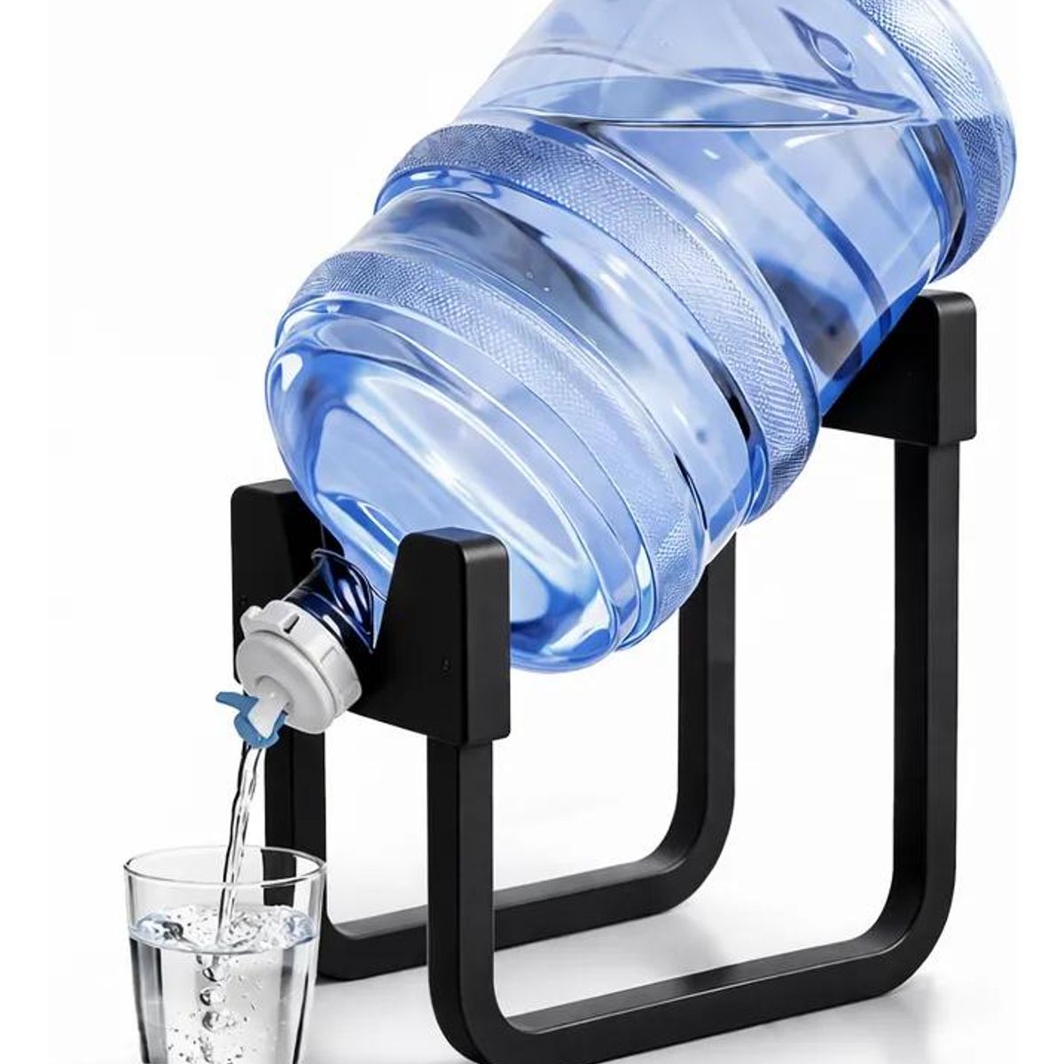 GENERICO - Porta Bidón Dispensador de Agua 20L y 10L con Base Metáld