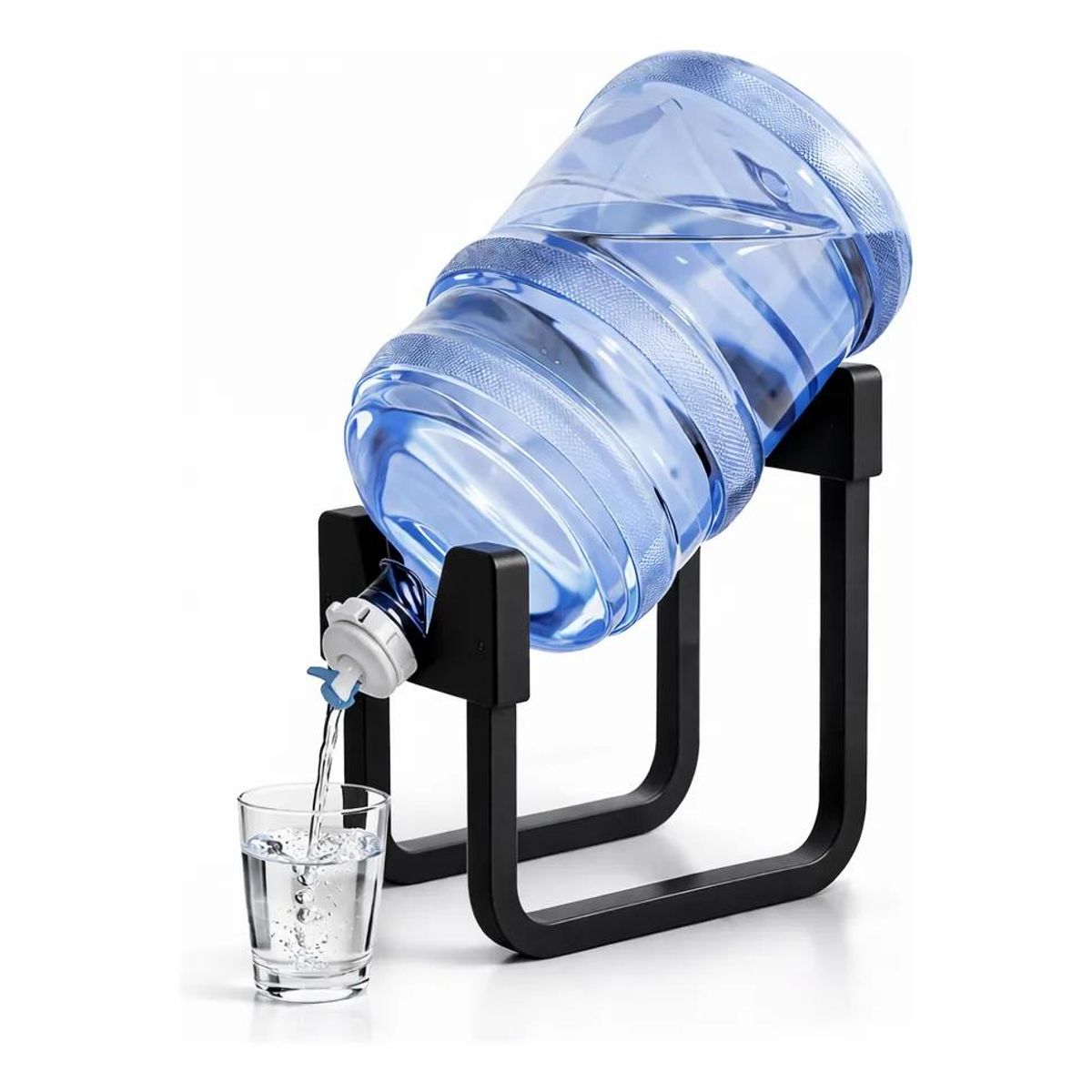 GENERICO - Porta Bidón Dispensador de Agua 20L y 10L con Base Metáld