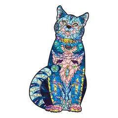 GENERICO - Rompecabezas Multicolor de Gato para Decoración