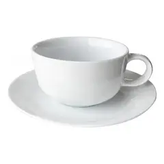 GENERICO - Set 6 platos y tazas de porcelana 220 ml línea Padua