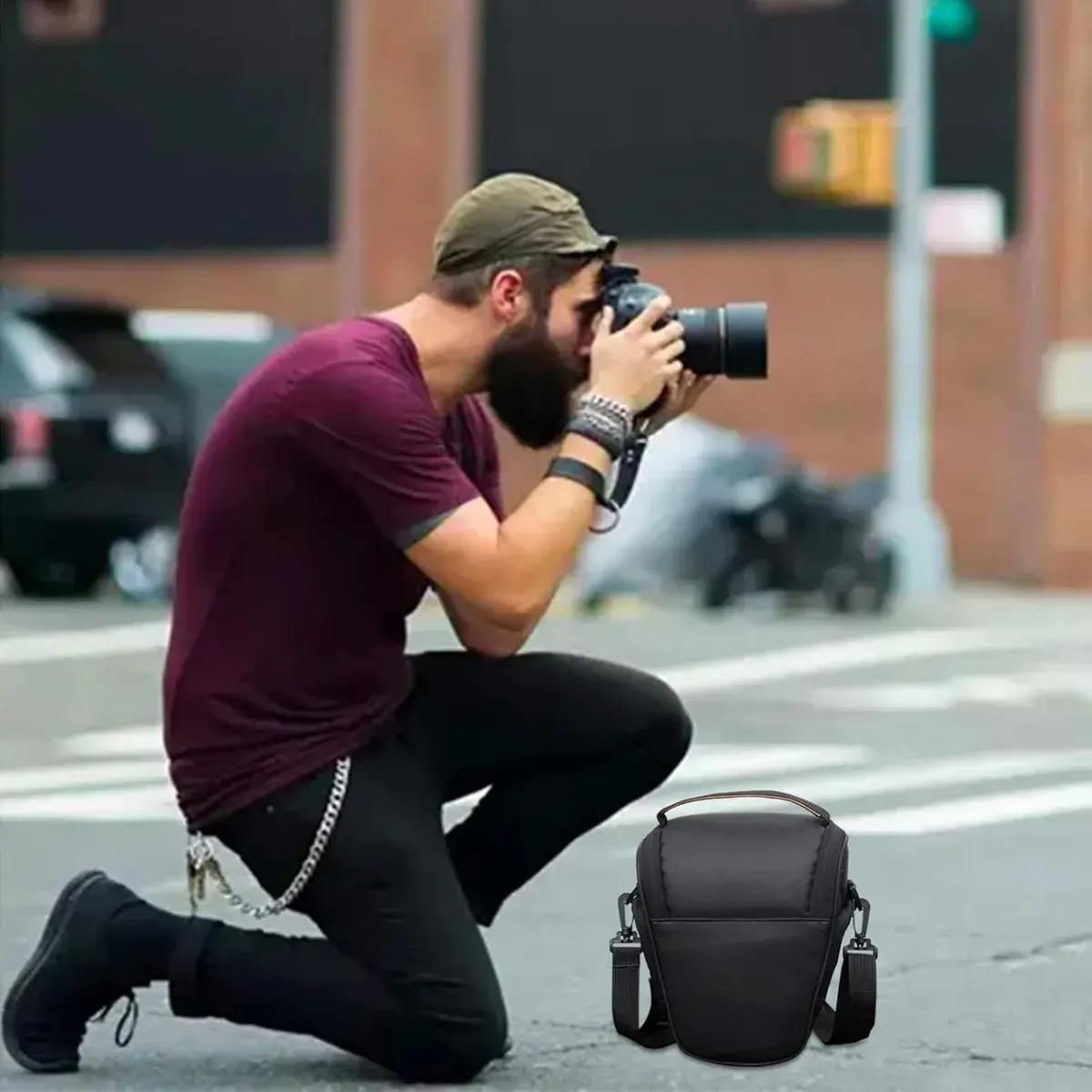 GENERICO - Bolso para cámaras DSLR con compartimentos para lentes