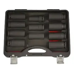 GENERICO - Juego de Dados Impacto 34 Pulgadas 11 Piezas Color Negro