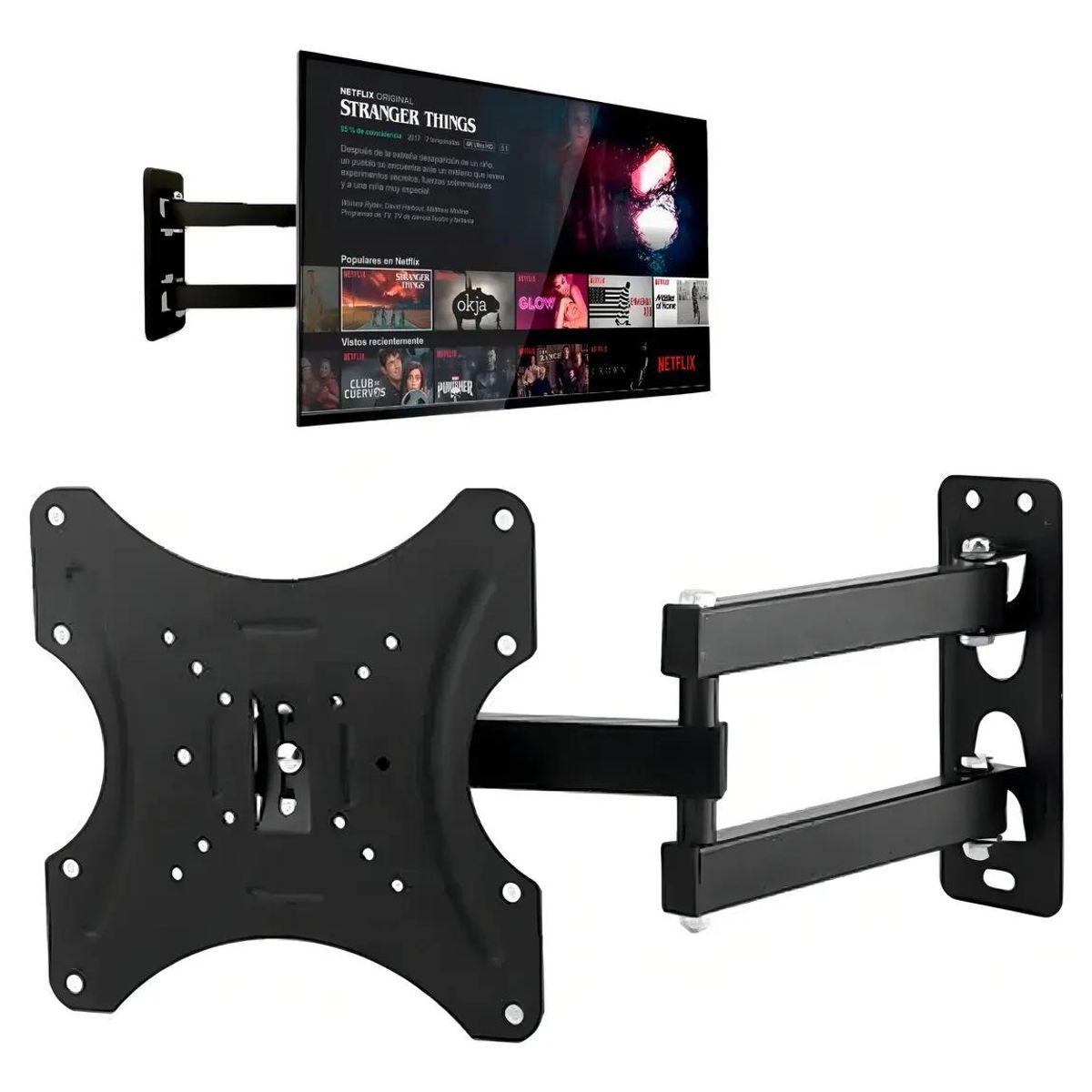 GENERICO - Soporte de Pared Articulado para TV 14-42" Negro