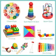 GENERICO - Juego Didáctico Sensorial para Bebés 10 Piezas