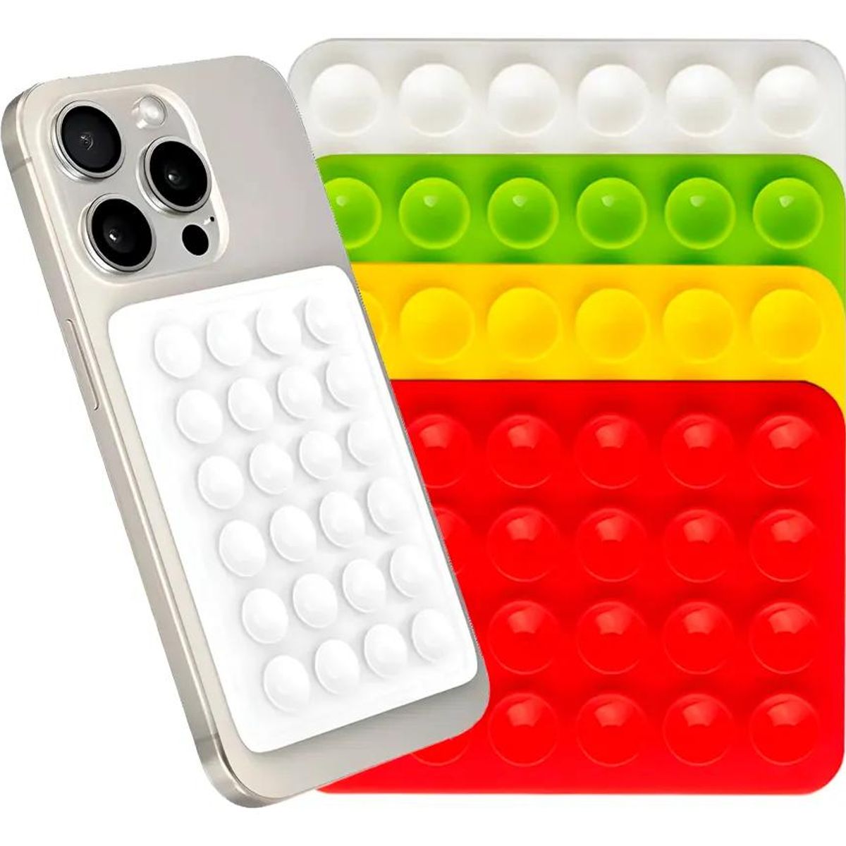 GENERICO - Funda soporte de silicona con ventosa para celular
