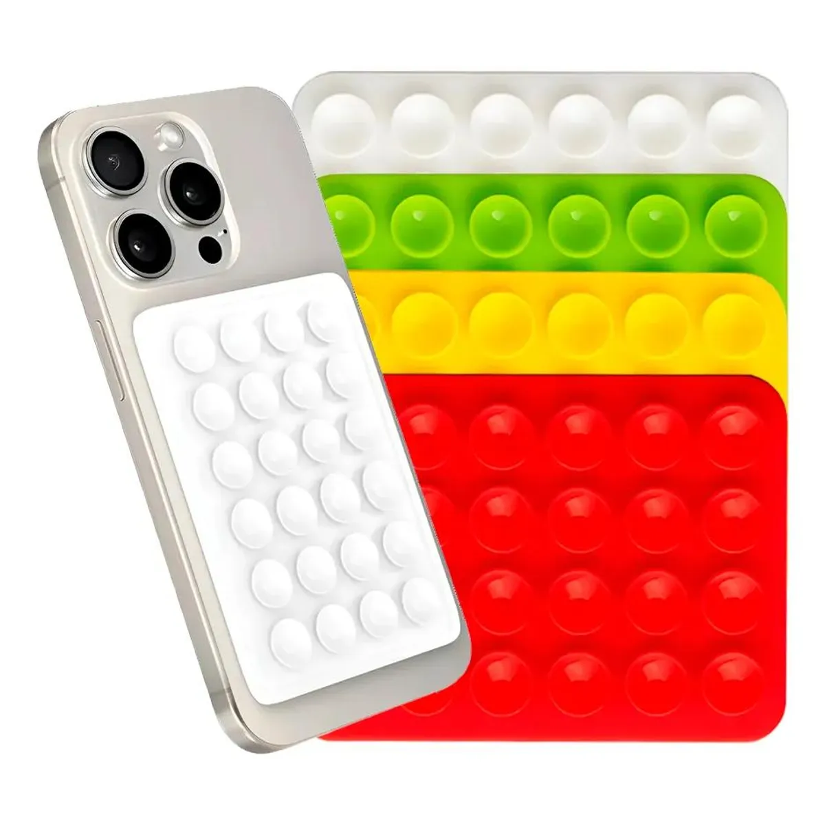 GENERICO - Funda soporte de silicona con ventosa para celular
