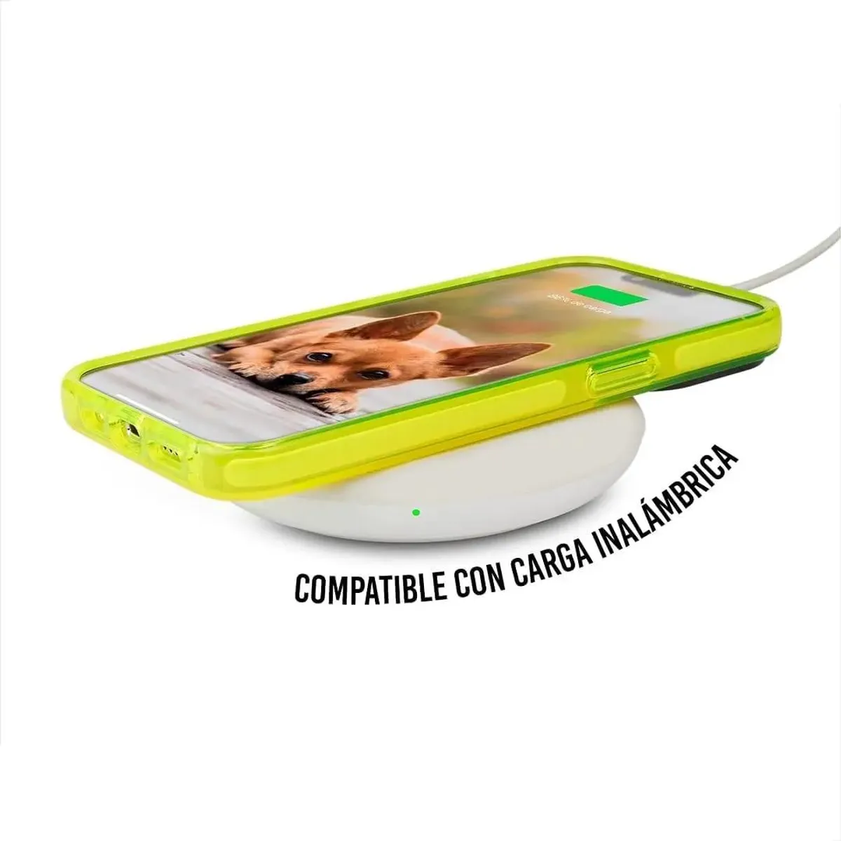 GENERICO - Carcasa fluorescente de silicona para iPhone