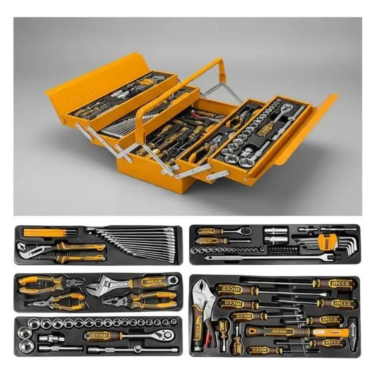 GENERICO - Set Industrial de Herramientas con Caja Metálica 108 Piez