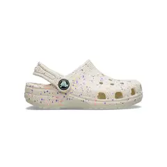 CROCS - Zueco Niños Grandes Classic Glow Paint K Blanco