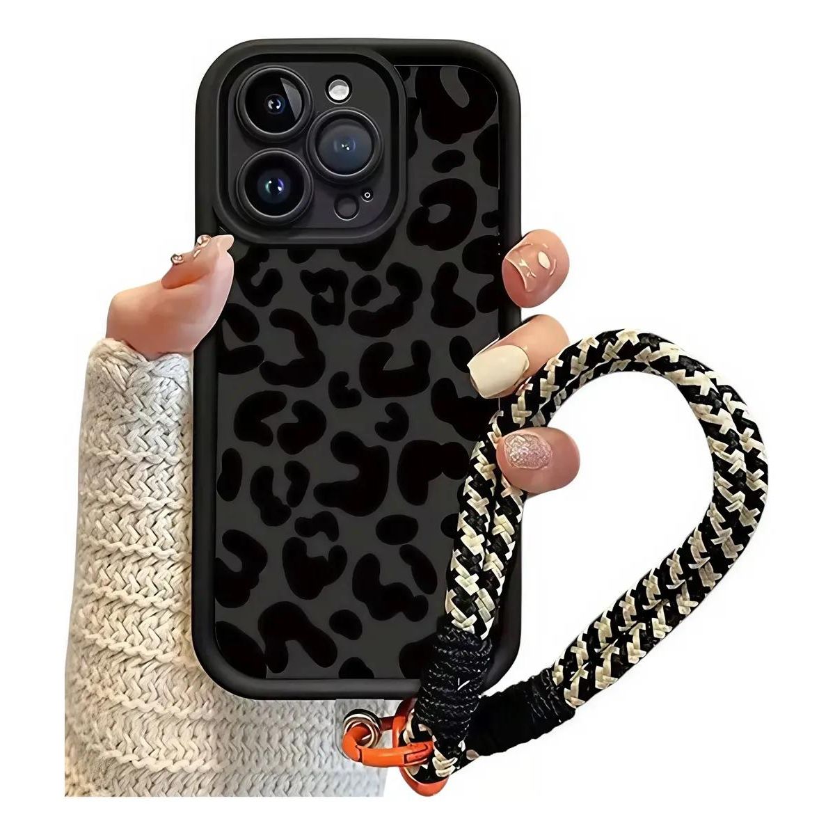 GENERICO - Carcasa para iPhone con diseño animal print leopardo