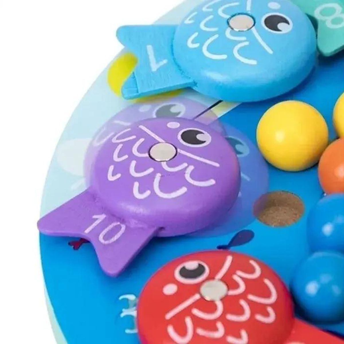 GENERICO - Juego de Pesca Magnético de Madera para Niños