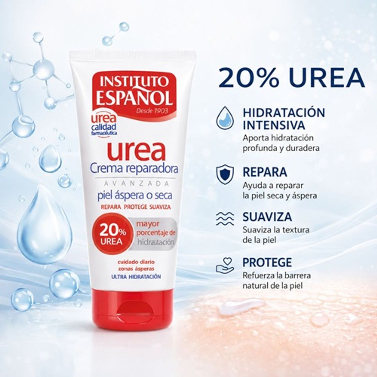 INSTITUTO ESPANOL - TUBO CREMA ULTRA HIDRATANTE  UREA 20 %  (150 ML)