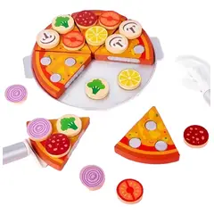 GENERICO - Set de Pizza de Madera para Niños