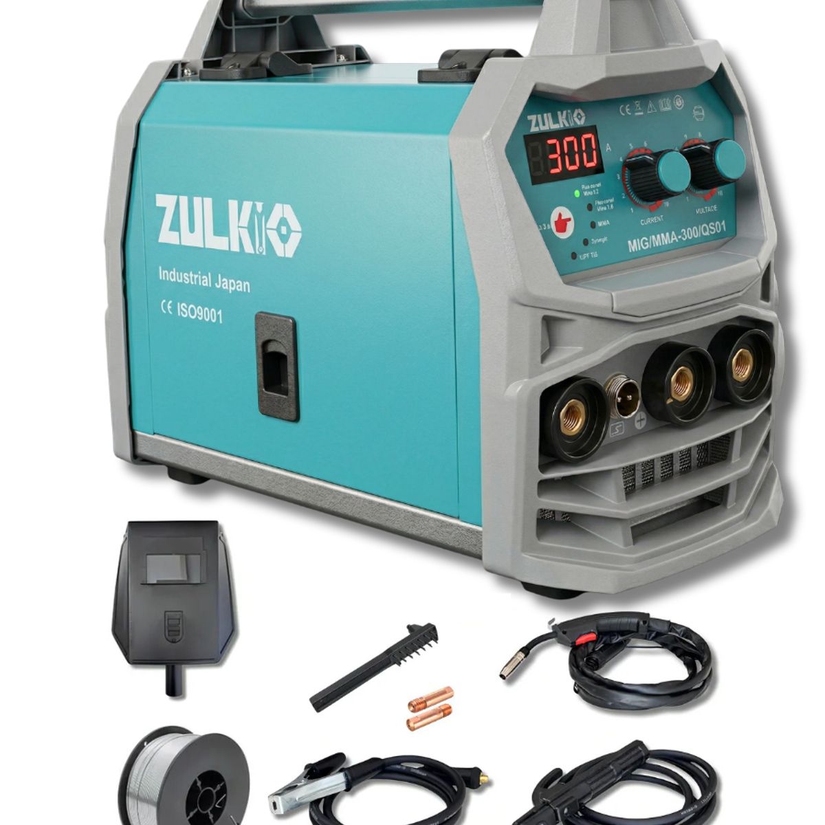 GENERICO - Soldadora Inverter Sinergica Mig Tig Arco 300 Amp + Alambre