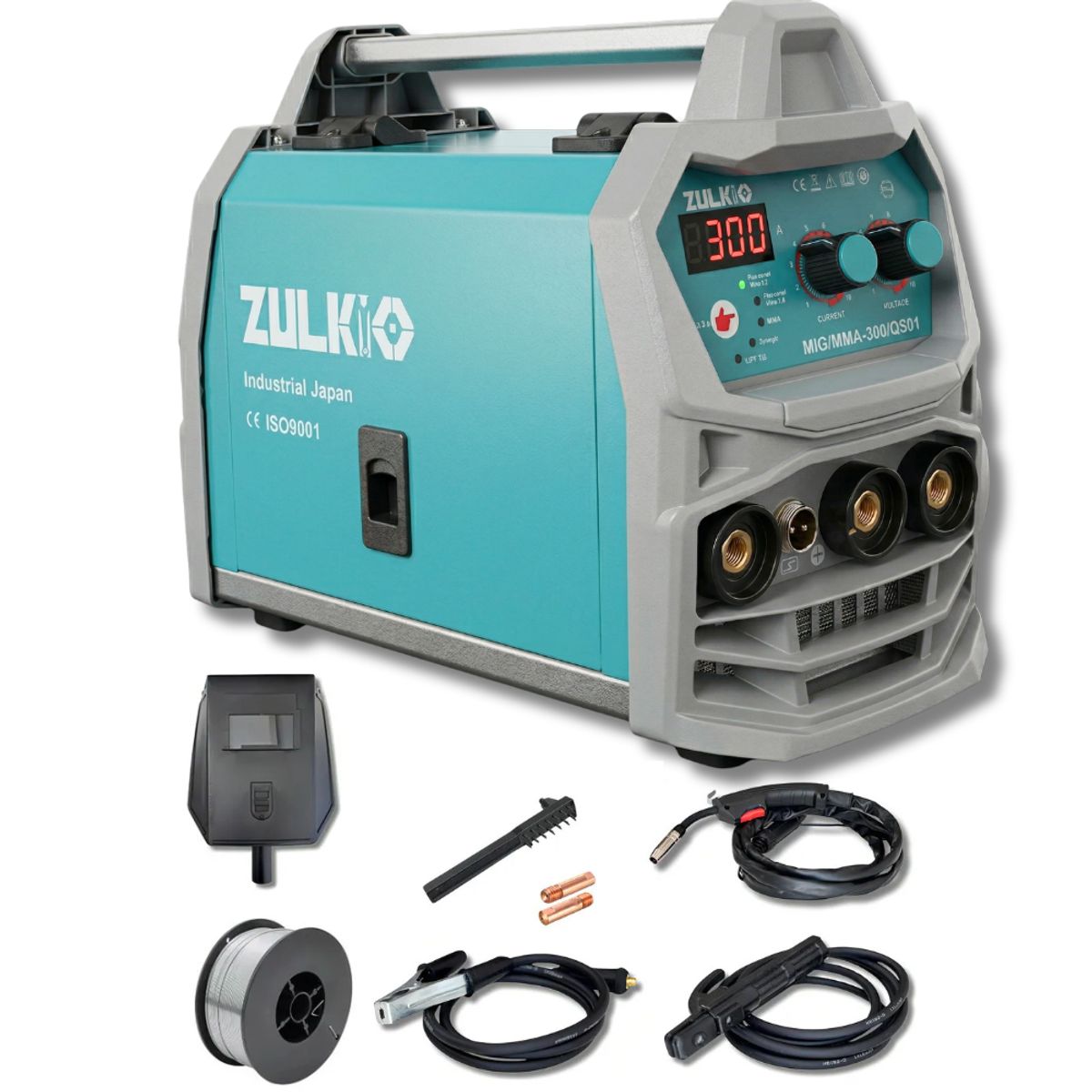 GENERICO - Soldadora Inverter Sinergica Mig Tig Arco 300 Amp + Alambre