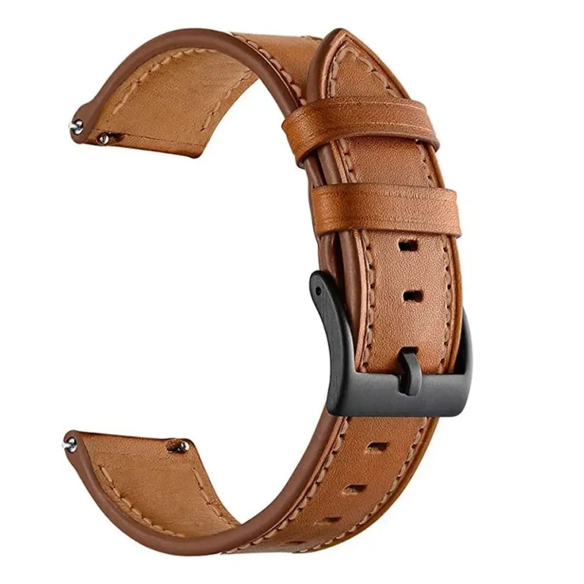GENERICO - Correa Cuero sintético Para Xiaomi Watch 5 Active 5 Lite / Watch 3 Active 3 Lite Marron