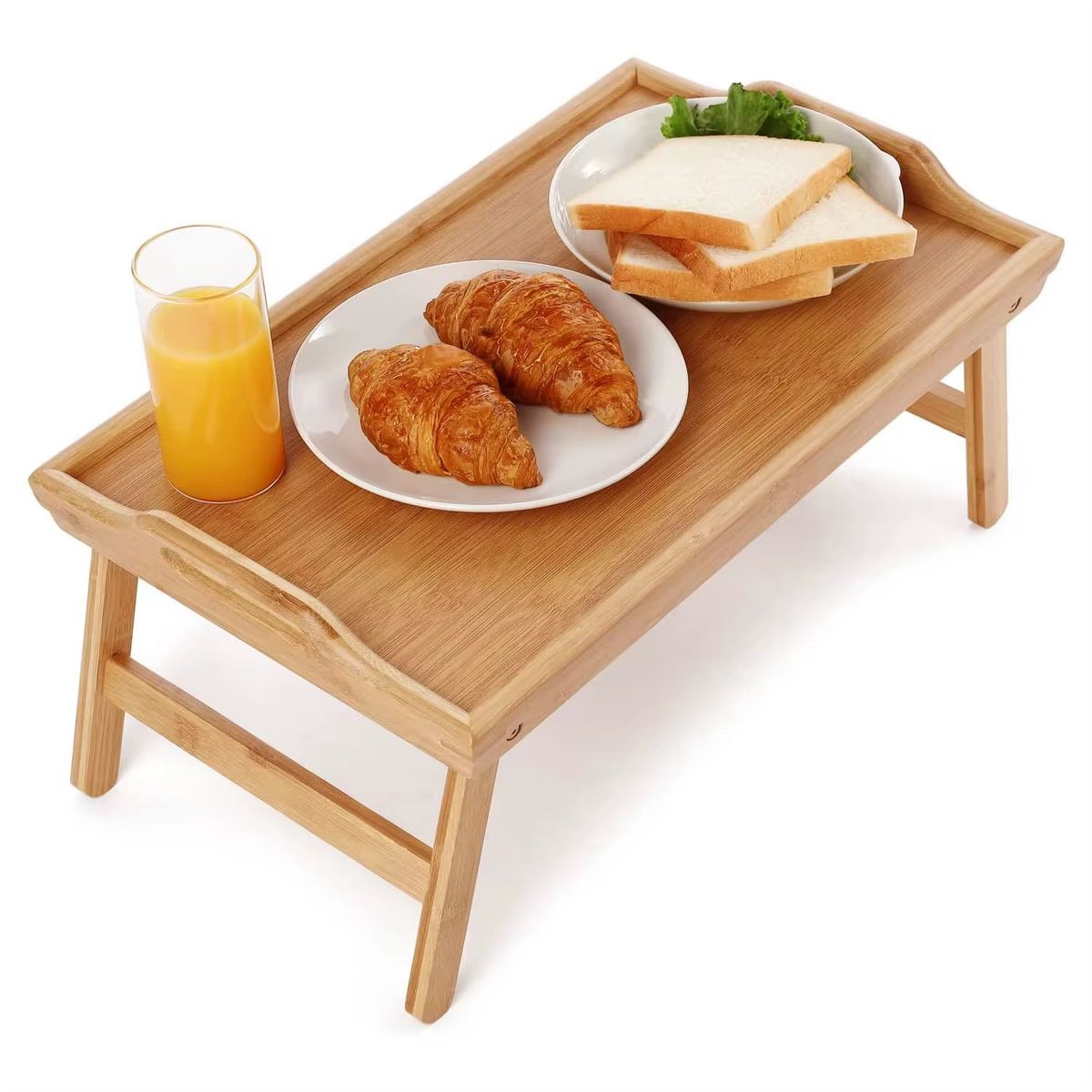 GENERICO - Mesa Bandeja desayuno Para Cama Notebook Bambú