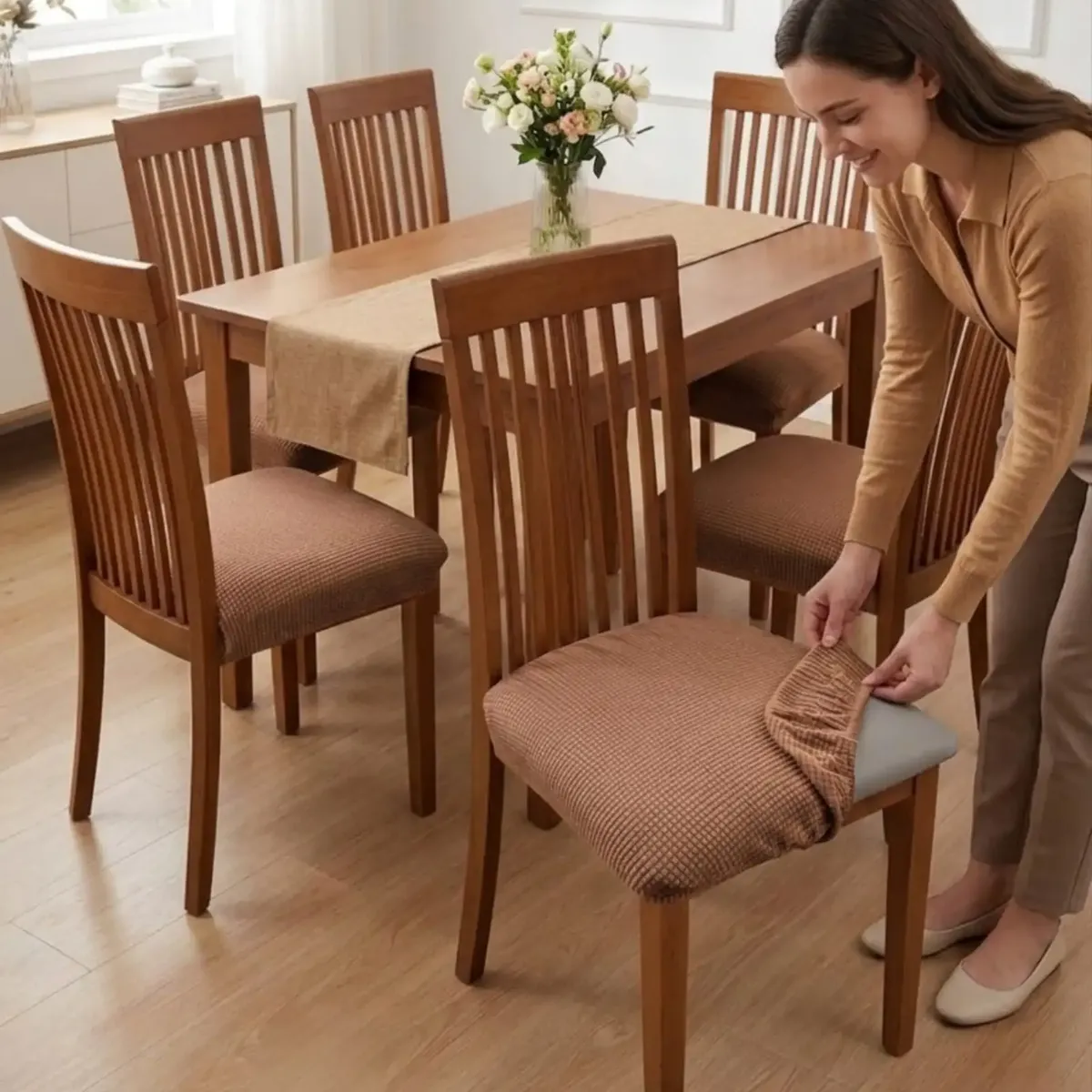 GENERICO - Fundas de Asiento para Sillas de Alta Calidad con Textura Nido de Abeja