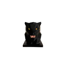 GENERICO - Escultura Decorativa Prints Patro- Busto de Pantera