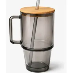 GENERICO - Vaso De Vidrio Con Tapa