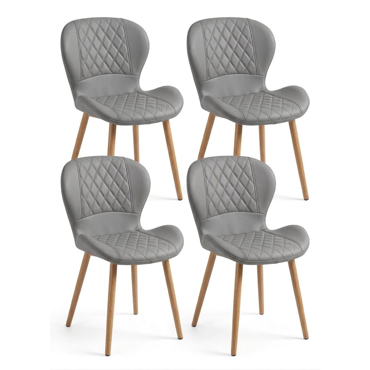 GENERICO - Pack 4 Sillas De Comedor Modelo Diamante