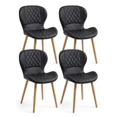 GENERICO - Pack 4 Sillas De Comedor Modelo Diamante