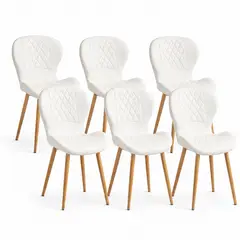 GENERICO - Pack 6 Sillas De Comedor Modelo Diamante