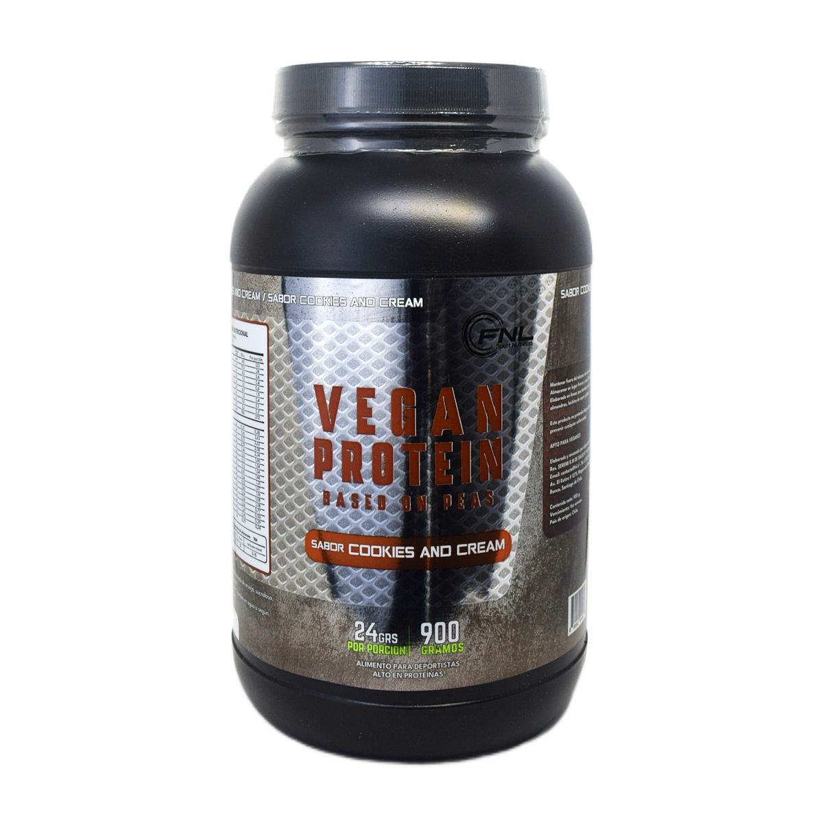 FNL - Vegan Protein Sport Cookies And Cream 900 Grs
