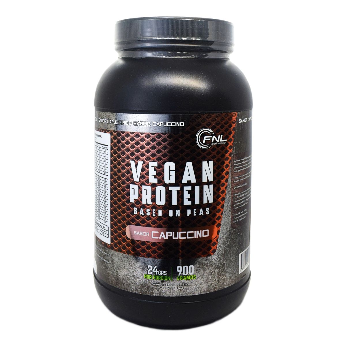 FNL - Proteina Capuccino Vegana - 900 Grs Sabor Capuccino