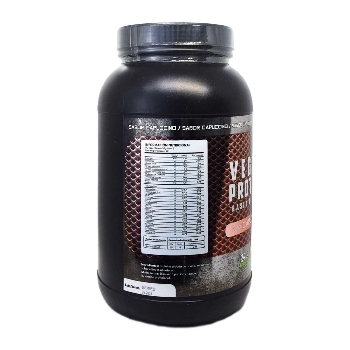 FNL - Proteina Capuccino Vegana - 900 Grs Sabor Capuccino