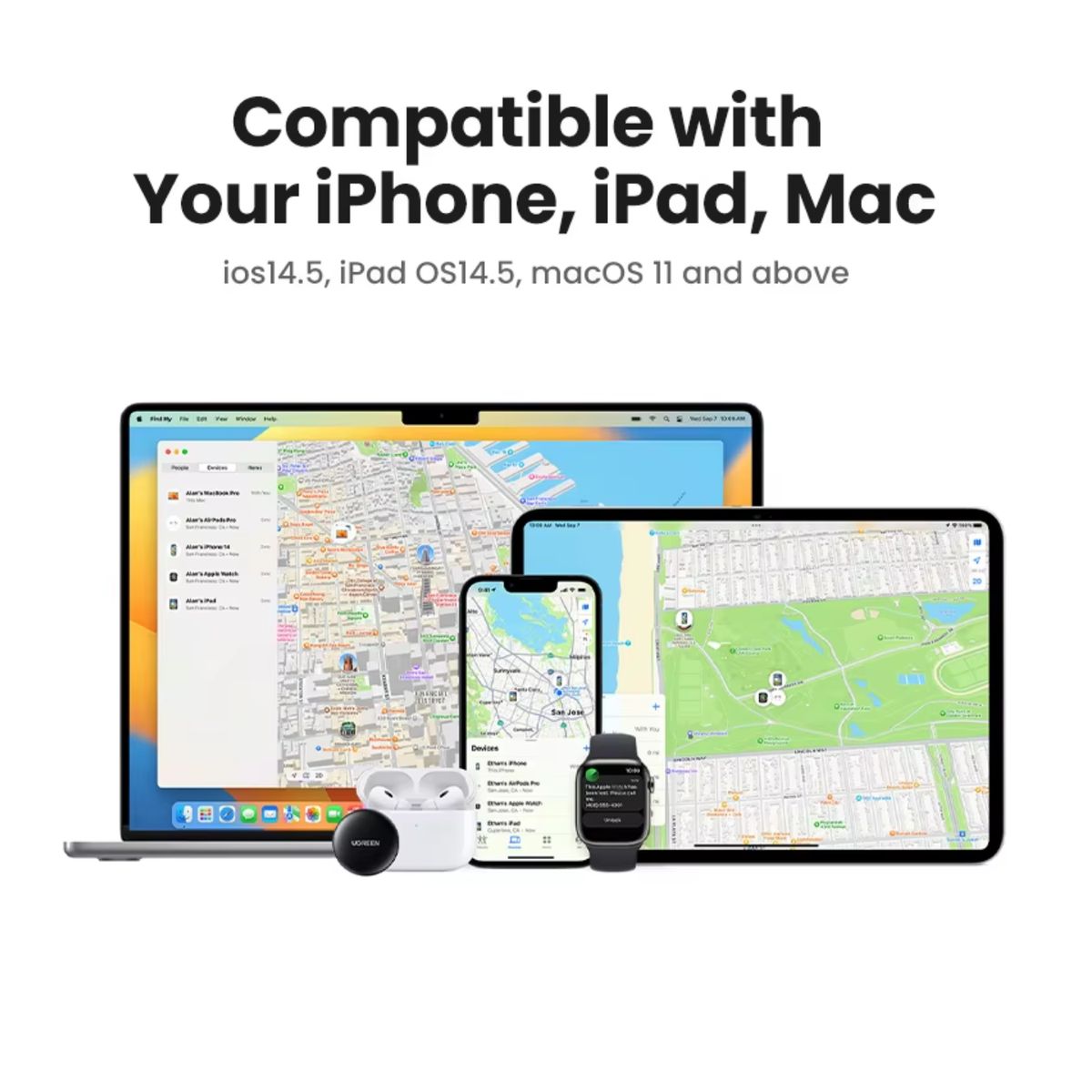 UGREEN - Localizador GPS para Mascotas, super pequeño, liviano