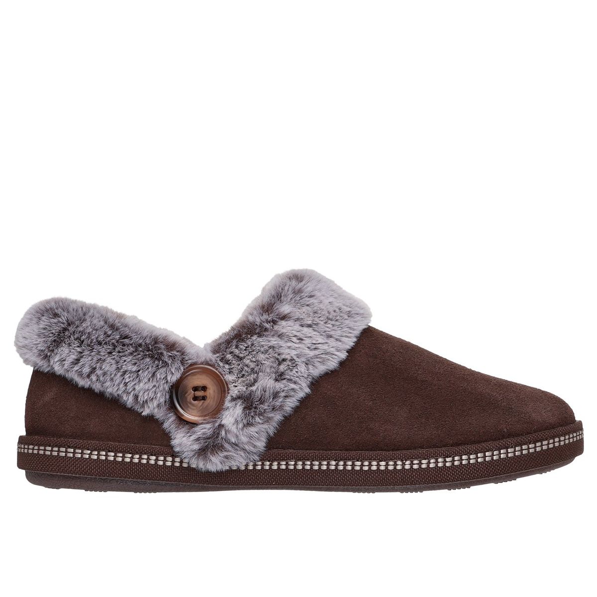 SKECHERS - Pantuflas Mujer Cozy Campfire French Toast 2 Café O Skechers
