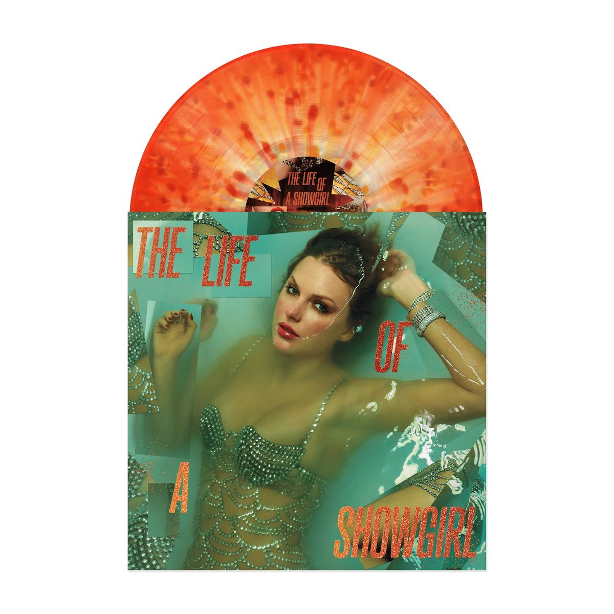 GENERICO - Taylor Swift - The Life of a Showgirl - Vinilo Holiday Collection - Lit My Sky Up Orange Metallic